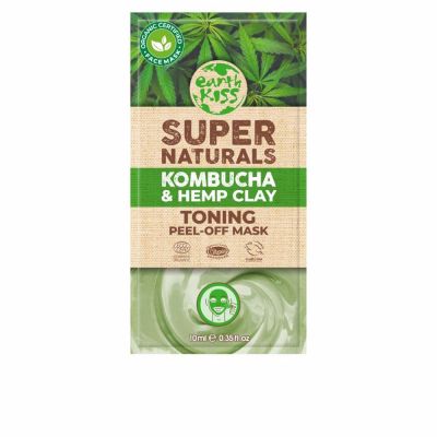 SUPER NATURALS kombucha & hemp clay peel-off mask 10 ml