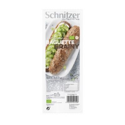 Baguette Seeds Grainy Gluten Free 160g Schnitzer