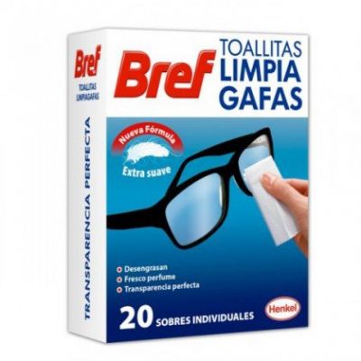 BREF lingettes nettoyantes pour lunettes 20 unités