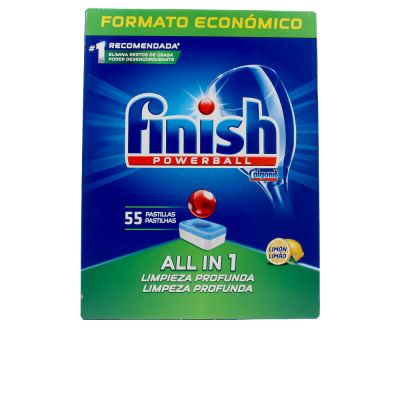 FINISH POWERBALL ALL IN ONE lave-vaisselle citron 55 comprimés
