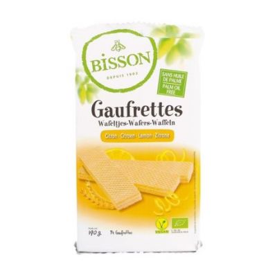 Gaufrettes Wafers Limon Bio Vegan 190g Bisson