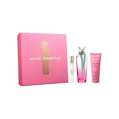 Adolfo Dominguez Agua Fresca Gardenia Lot (Edt 120Ml + Body Lotion 75Ml + Edt 10 Ml)