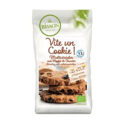 Preparado Cookies Galletas Multicereales con pepitas Choco 300g Bisson