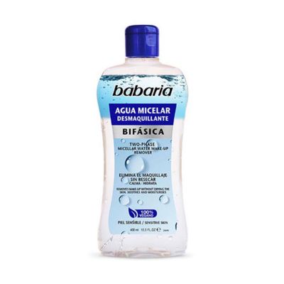 Babaria Bifasica Agua Micelar Desmaquillante 400Ml