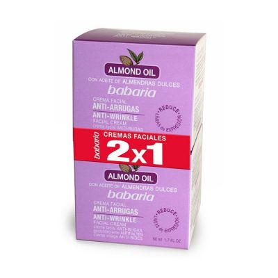BABARIA ALMOND ACEITE FACIAL CREMA ANTIARRUGAS 2X1 50ML