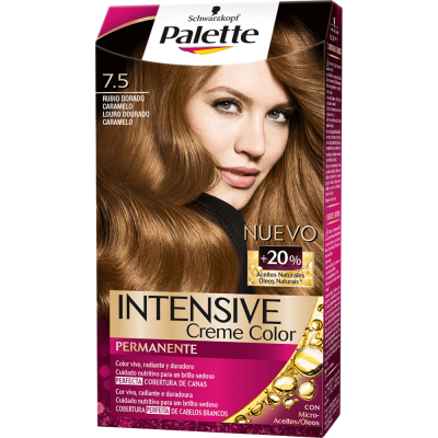 Palette Intense Tinte 7.5 Rubio Dorado Caramelo