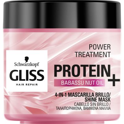 Gliss Protein+ Mascarilla Cabello Sin Brillo 400 Ml