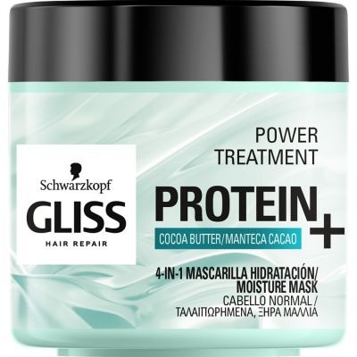 Gliss Protein+ Mascarilla Hidratación Cabello Normal 400 Ml