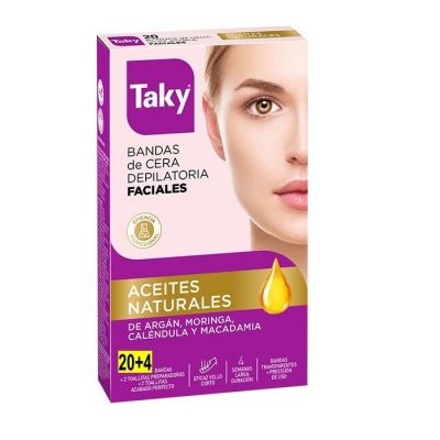 Aceites Naturales Bandas Cera Faciales Depilatorias 24 Uds