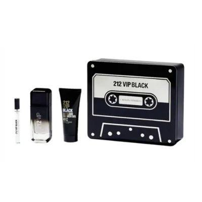 212 Vip Black Eau De Parfum Spray 100Ml Set 3 Pieces