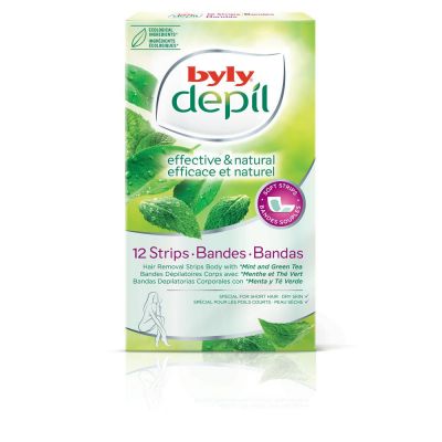 Depil Bandas Corporales Menta Y Té Verde 12 Uds