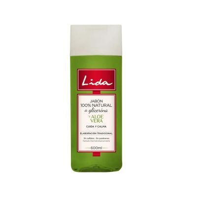 Jabón 100% Natural Glicerina Y Aloe Vera 600 Ml