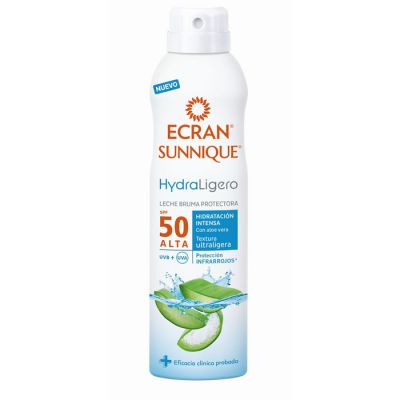Ecran Sunnique Hydraligero Leche Bruma Protectora Spf50 Spray 250ml