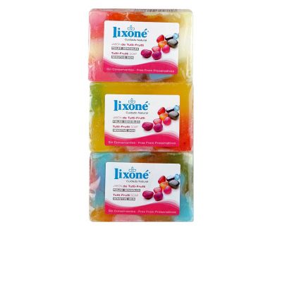 Savon à la glycérine végétale TUTTI-FRUTTI 3 x 125 gr
