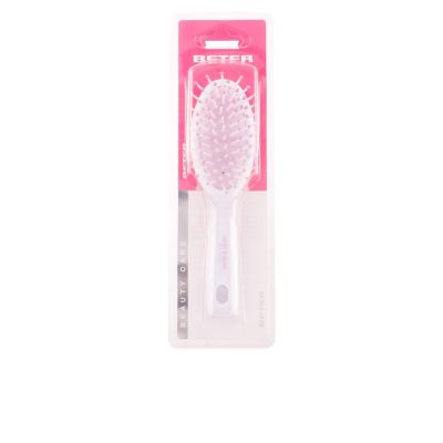 Cepillo Ovalado Neumático, Púas Nylon 17,5 Cm #Amarillo 1 Pz