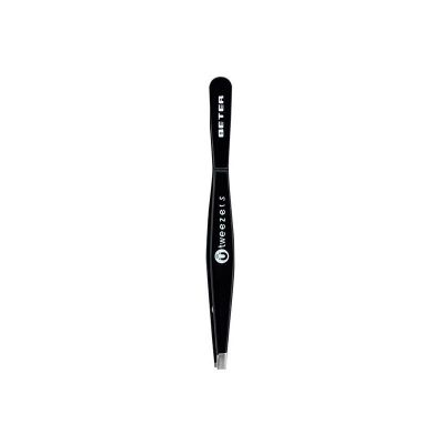 Magnetic Hair Removal Tweezers Straight Tip #Black