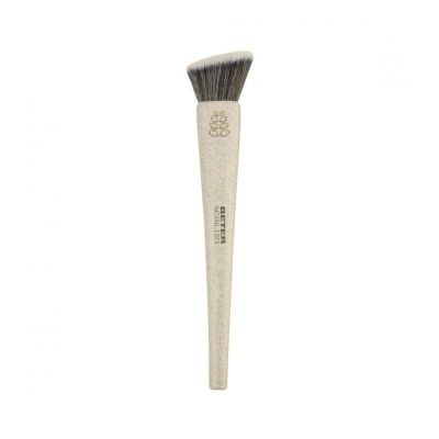 Flat Top Kabuki Natural Fiber Makeup Brush #Beige