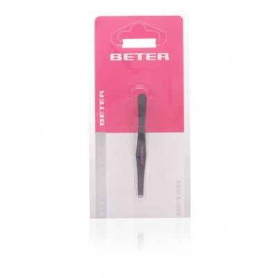 PINZETTE mit gerader Spitze, schwarzer Stahl, 1 Stk
