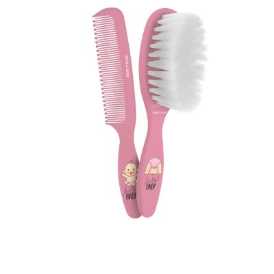 Cepillo&Peine Bebe Rosa Lote 2 Pz