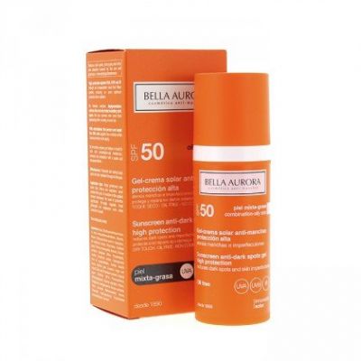 Bella Aurora Gel SPF 50 Antimancas Combinazione Pelle-Fat