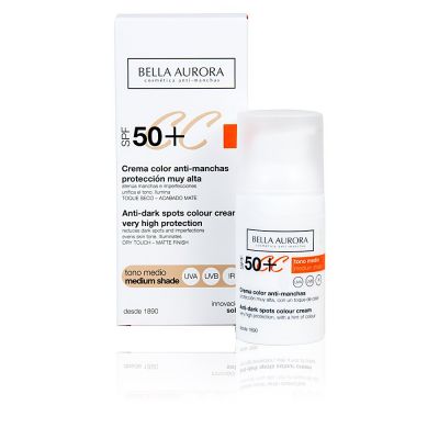 CREMA COLOR TONO MEDIO SPF50+ 30 ml.