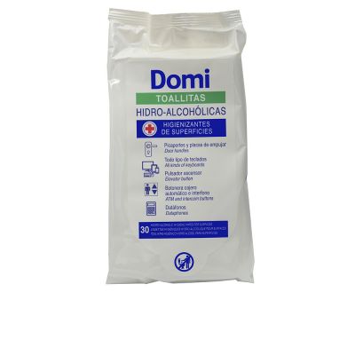 Domi Lingettes Hydroalcooliques Multi-Surfaces 30 Unités