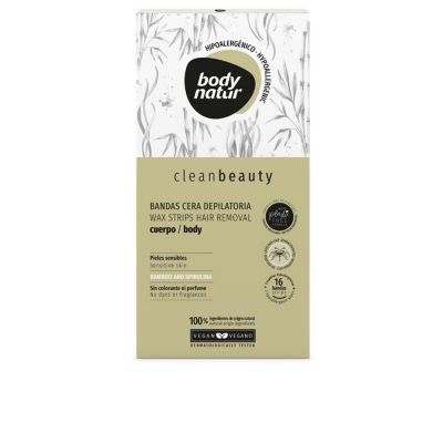 Bandes de cire corporelle CLEAN BEAUTY pour peaux sensibles 16 u