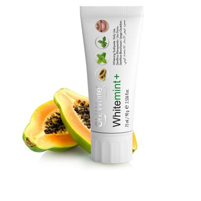 WHITEMINT+ dentifrice blanchissant à la papaye 75 ml