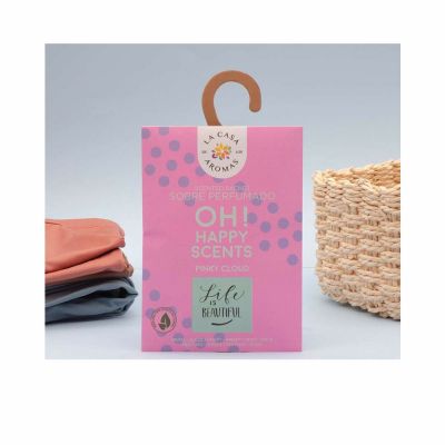 ENVELOPPES PARFUMÉES NUAGE ROSE ""LA VIE EST BELLE"" lot 12 p