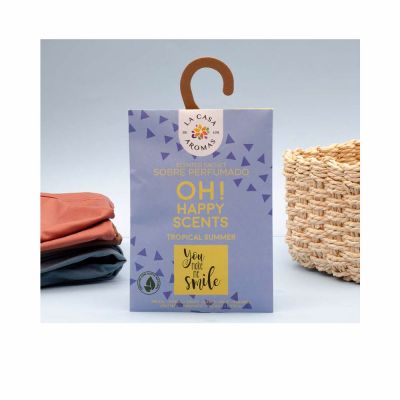 ENVELOPPES PARFUMÉES TROPICALES D'ÉTÉ ""TU ME FAIS SOURIRE"" lot