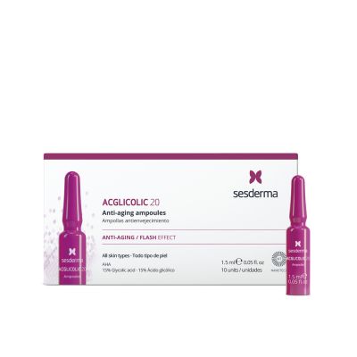 Acglicolic 20 Anti-Edad Efecto Flash 10X1,5Ml Ampollas