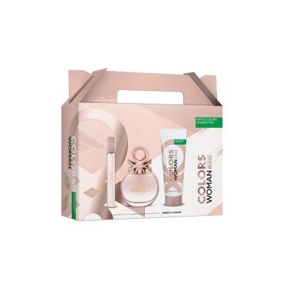 Pack Benetton Colors Rose 50Ml + Body Lotion75Ml + Mini 10Ml