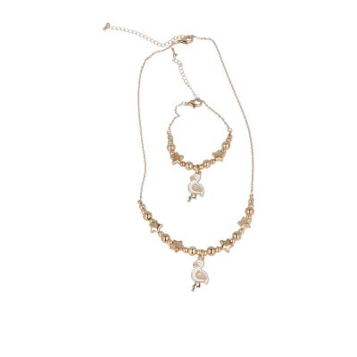 COLLAR Y PULSERA FLAMENCO lote 2 pz