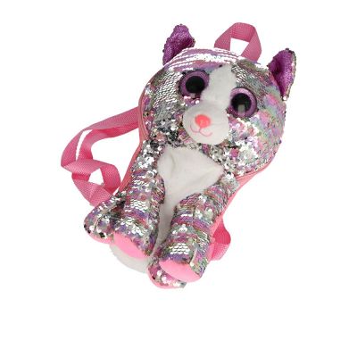 SAC À DOS À PAILLETTES en forme de chaton 1 pc