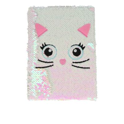CARNET SEQUIN chaton 1 pc