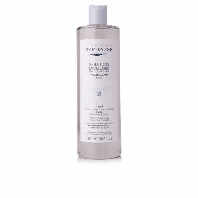 SOLUCIÓN MICELAR desmaquillante con carbón activo 500 ml