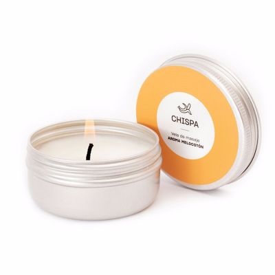 MINIVELAS de masaje #chispa melocotón 3 u