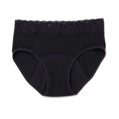 KIWITAS ENCAJE braguitas menstruales negro #M