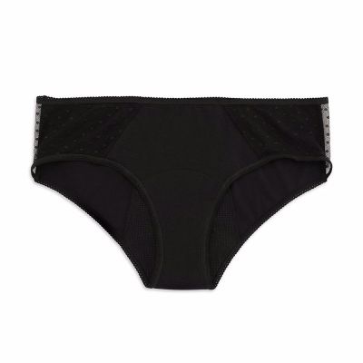 KIWITAS CLASSIC PLUMETI braguitas menstruales negro #M