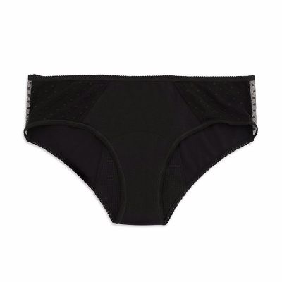 KIWITAS CLASSIC PLUMETI braguitas menstruales negro #L