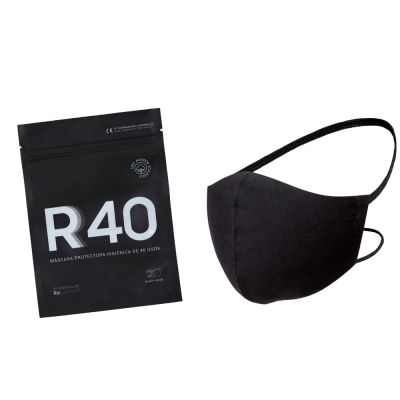 Reprotect R40 Adulto Máscara Protectora Higiénica 40 Usos #Negra 1 Pz