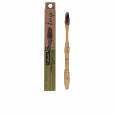 LOVYC Brosse à dents en bambou au charbon infusé #moyen 1 unité