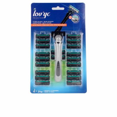 LOVYC Maquinilla + 21 recambios de 3 hojas de acero