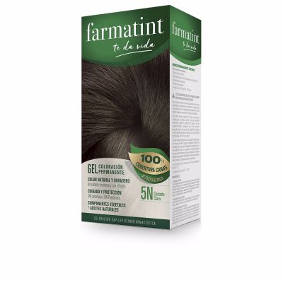 Gel colorant permanent FARMATINT #5n-brun clair