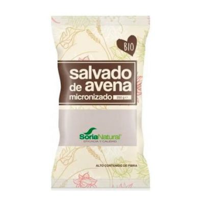 Vegane mikronisierte feine Haferkleie 250 g Soria Natural