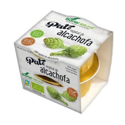 Artichoke Vegetable Pate Gluten-Free Bio Vegan Pack 2x50g Soria Natural