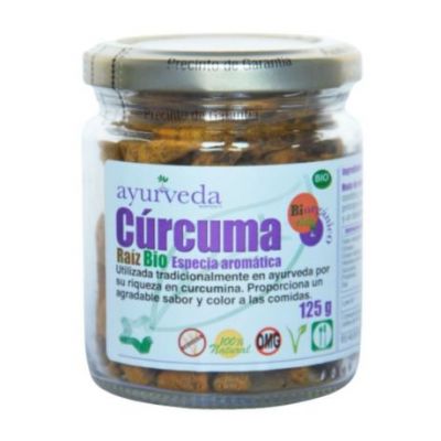 Radice di curcuma biologica senza glutine vegana 125g Ayurveda