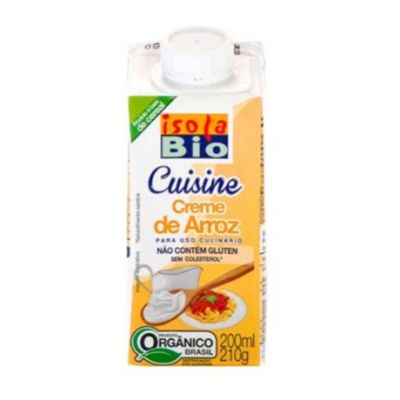 Crema di Riso Bio Senza Glutine da Cucina 200ml Isola Bio