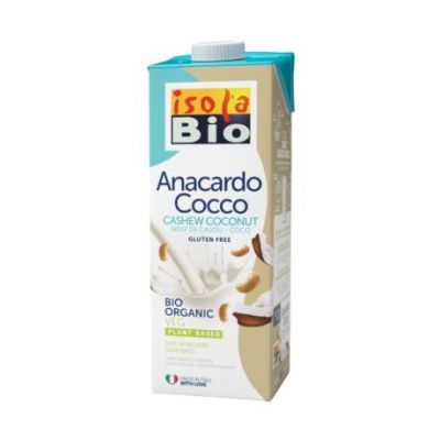 Bevanda Vegetale agli Anacardi e Cocco Senza Glutine Bio 6x1L Isola Bio