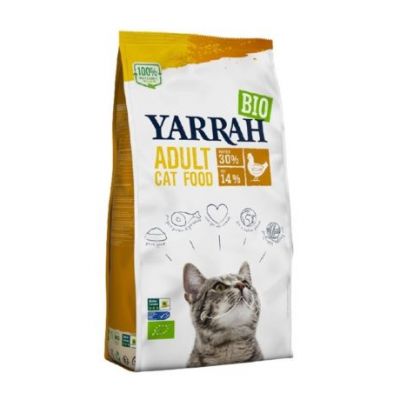 Nourriture biologique au poulet pour chats 2,4 kg Yarrah